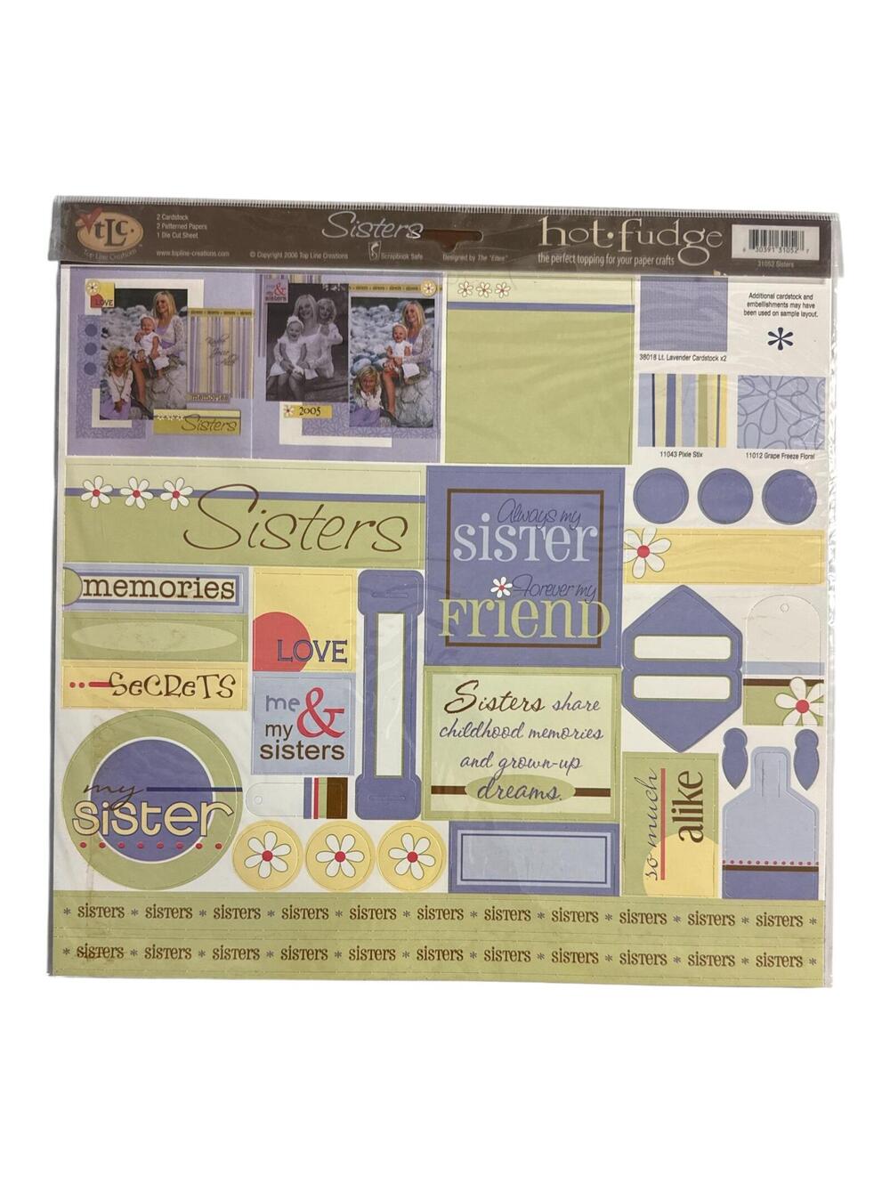 TLC 2006 Sisters Scrapbooking Paper Kit New with Tags